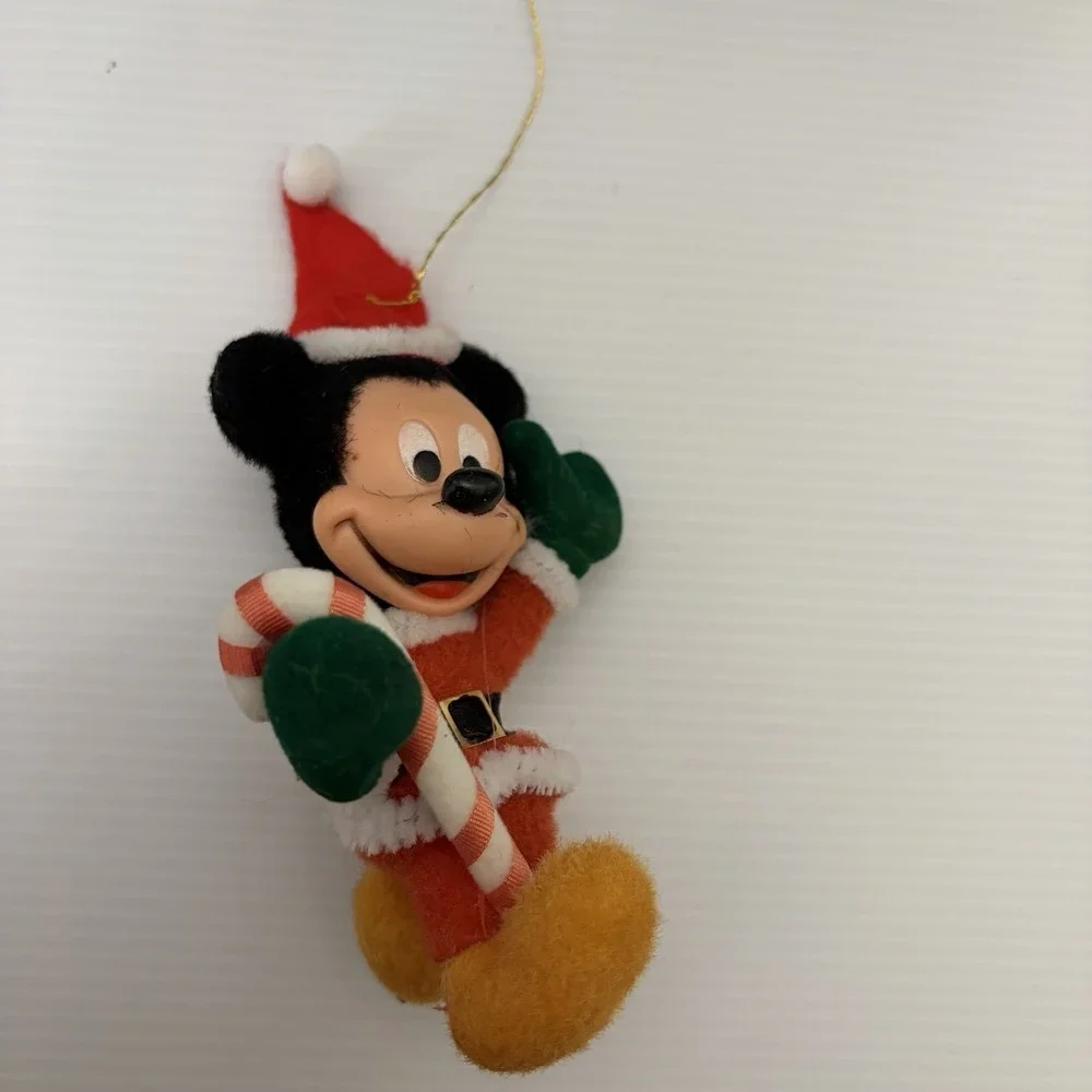 Vintage Flocked Mickey Mouse
